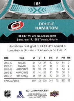 2021-22 Upper Deck MVP #166 Dougie Hamilton Back