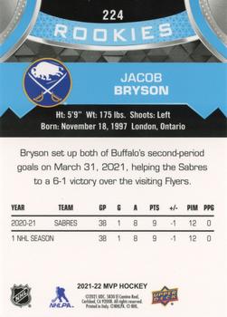 2021-22 Upper Deck MVP #224 Jacob Bryson Back