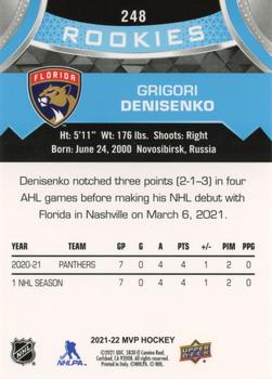 2021-22 Upper Deck MVP #248 Grigori Denisenko Back