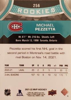 2021-22 Upper Deck MVP #256 Michael Pezzetta Back