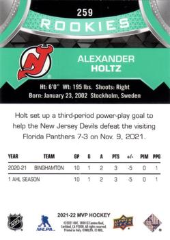 2021-22 Upper Deck MVP #259 Alexander Holtz Back
