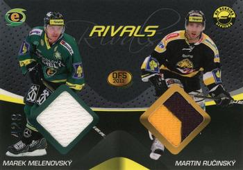 2011 Czech OFS premium - Rivals Jersey #5 Marek Melenovsky / Martin Rucinsky Front