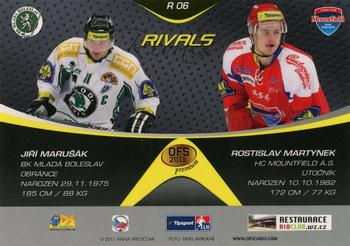 2011 Czech OFS premium - Rivals Jersey #6 Jiri Marusak / Rostislav Martynek Back