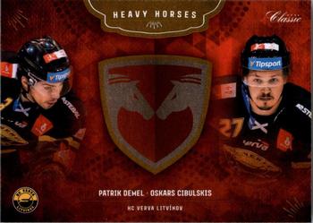 2020-21 OFS Classic Série I - Heavy Horses #HH-11 Patrik Demel / Oskars Cibuļskis Front