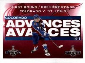 2021-22 Topps NHL Sticker Collection #1 First Round Colorado Avalanche Front