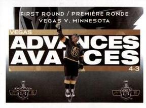 2021-22 Topps NHL Sticker Collection #2 First Round Vegas Golden Knights Front