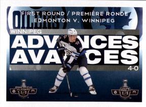 2021-22 Topps NHL Sticker Collection #4 First Round Winnipeg Jets Front