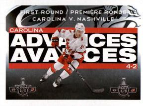2021-22 Topps NHL Sticker Collection #7 First Round Carolina Hurricanes Front