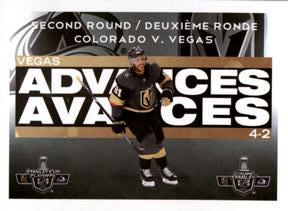 2021-22 Topps NHL Sticker Collection #9 Second Round Vegas Golden Knights Front
