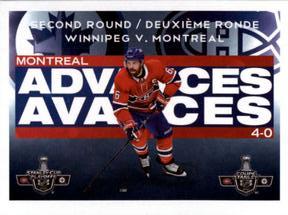 2021-22 Topps NHL Sticker Collection #10 Second Round Montreal Canadiens Front