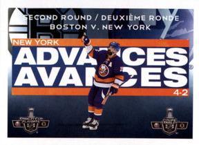 2021-22 Topps NHL Sticker Collection #11 Second Round New York Islanders Front
