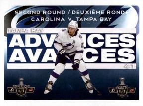 2021-22 Topps NHL Sticker Collection #12 Second Round Tampa Bay Lightning Front
