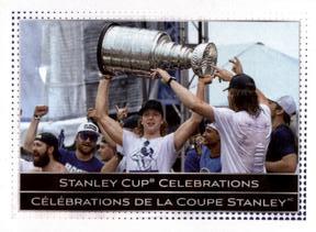 2021-22 Topps NHL Sticker Collection #25 Stanley Cup Celebration Front