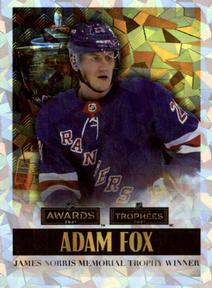 2021-22 Topps NHL Sticker Collection #35 James Norris Memorial Trophy Adam Fox Front
