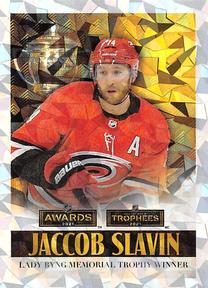 2021-22 Topps NHL Sticker Collection #41 Lady Byng Memorial Trophy Jaccob Slavin Front
