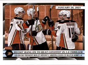 2021-22 Topps NHL Sticker Collection #49 2020/21 Team Highlights Front