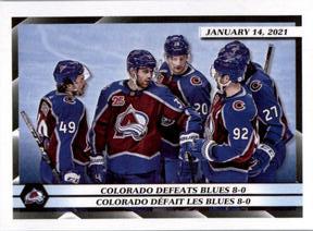 2021-22 Topps NHL Sticker Collection #168 2020/21 Team Highlights Front