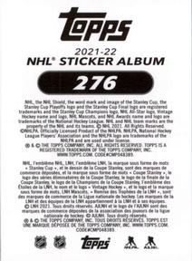 2021-22 Topps NHL Sticker Collection #276 Anze Kopitar Back