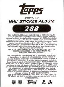 2021-22 Topps NHL Sticker Collection #288 Nordy Back