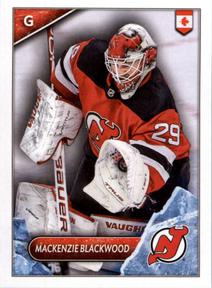 2021-22 Topps NHL Sticker Collection #344 Mackenzie Blackwood Front