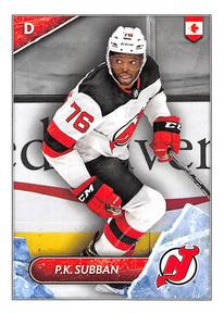 2021-22 Topps NHL Sticker Collection #353 P.K. Subban Front