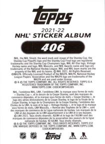 2021-22 Topps NHL Sticker Collection #406 2020/21 Team Highlights Back