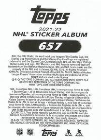 2021-22 Topps NHL Sticker Collection #657 Seattle Kraken Logo Puzzle 3 of 12 Back