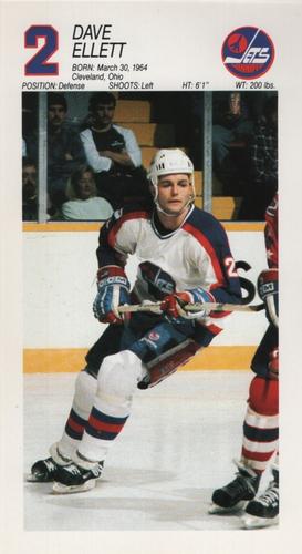 1988-89 Winnipeg Jets #NNO Dave Ellett Front