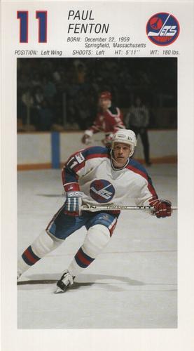 1988-89 Winnipeg Jets #NNO Paul Fenton Front