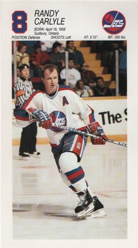 1988-89 Winnipeg Jets #NNO Randy Carlyle Front