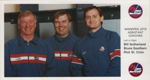 1988-89 Winnipeg Jets #NNO Bill Sutherland / Bruce Southern / Rick St. Croix Front
