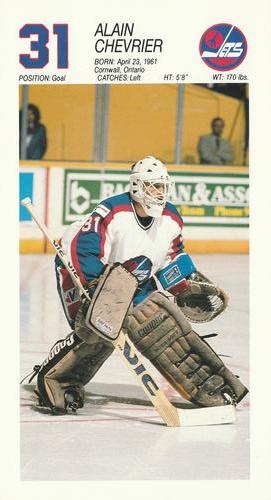 1988-89 Winnipeg Jets #NNO Alain Chevrier Front