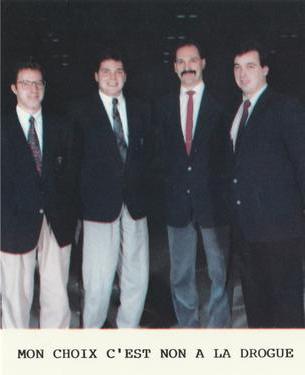 1990-91 Montreal-Bourassa (Midget AAA) #NNO Gabriel Hamelin / Pierre Alain / Benoit Barbeau / Yvan Charbonneau Front