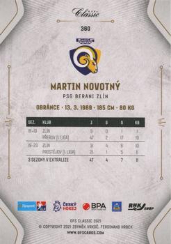 2020-21 OFS Classic Série II #360 Martin Novotny Back
