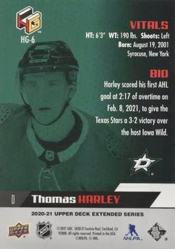 2020-21 Upper Deck - HoloGrFx Rookies #HG-6 Thomas Harley Back