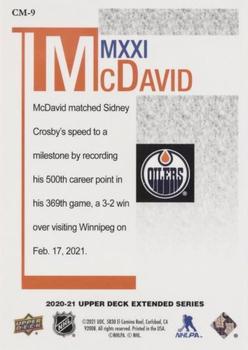 2020-21 Upper Deck - McDavid MMXXI #CM-9 Connor McDavid Back