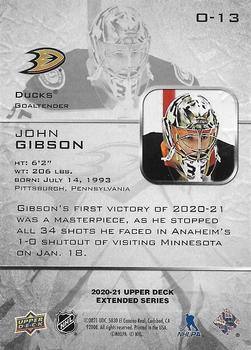 2020-21 Upper Deck - Ovation #O-13 John Gibson Back