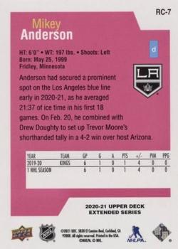 2020-21 Upper Deck - Rookie Class SE #RC-7 Mikey Anderson Back