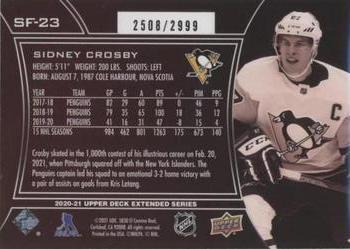 2020-21 Upper Deck - SPx Finite #SF-23 Sidney Crosby Back