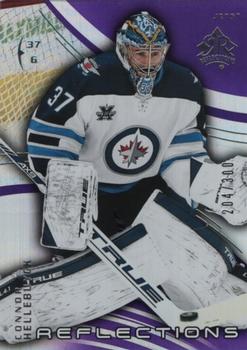 2020-21 Upper Deck - Triple Dimensions Reflections Amethyst #50 Connor Hellebuyck Front