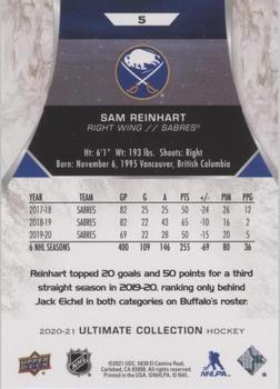2020-21 Upper Deck Ultimate Collection #5 Sam Reinhart Back