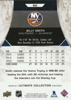 2020-21 Upper Deck Ultimate Collection #80 Billy Smith Back