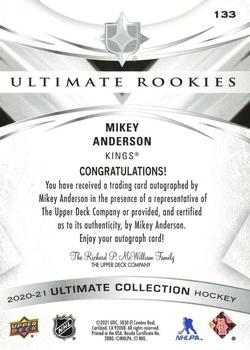 2020-21 Upper Deck Ultimate Collection #133 Mikey Anderson Back