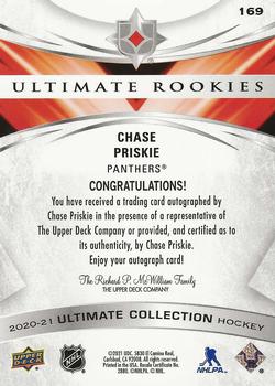 2020-21 Upper Deck Ultimate Collection #169 Chase Priskie Back