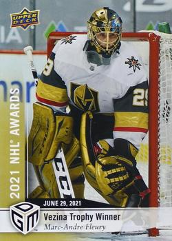 2020-21 Upper Deck Game Dated Moments - Award Winners Achievements #AW-MF Marc-Andre Fleury Front