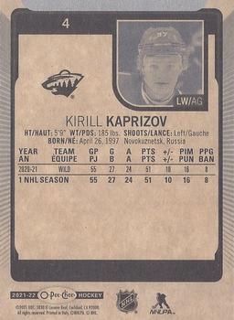 2021-22 O-Pee-Chee #4 Kirill Kaprizov Back