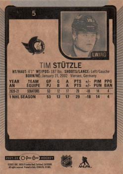 2021-22 O-Pee-Chee #5b Tim Stutzle Back