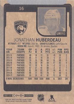 2021-22 O-Pee-Chee #16 Jonathan Huberdeau Back