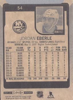 2021-22 O-Pee-Chee #54 Jordan Eberle Back