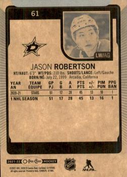 2021-22 O-Pee-Chee #61 Jason Robertson Back